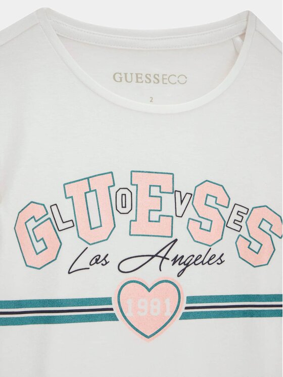 Guess Kids Guess Kids T-Shirt 183731 Bílá Classic Fit