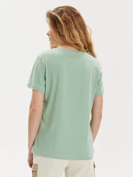 Aeronautica Militare Aeronautica Militare T-shirt 241TS2233DJ510 Verde Regular Fit