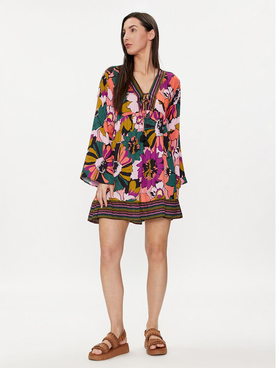 Maaji Maaji Sukienka plażowa PT2162CTU001 Kolorowy Relaxed Fit