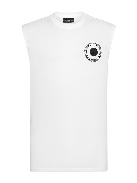 Plein Sport Plein Sport Tank top 14169 Biały Regular Fit