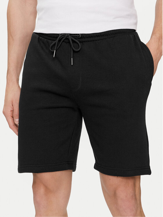 Brave Soul Brave Soul Športne kratke hlače MSRT-628TARLEY1 Črna Straight Fit