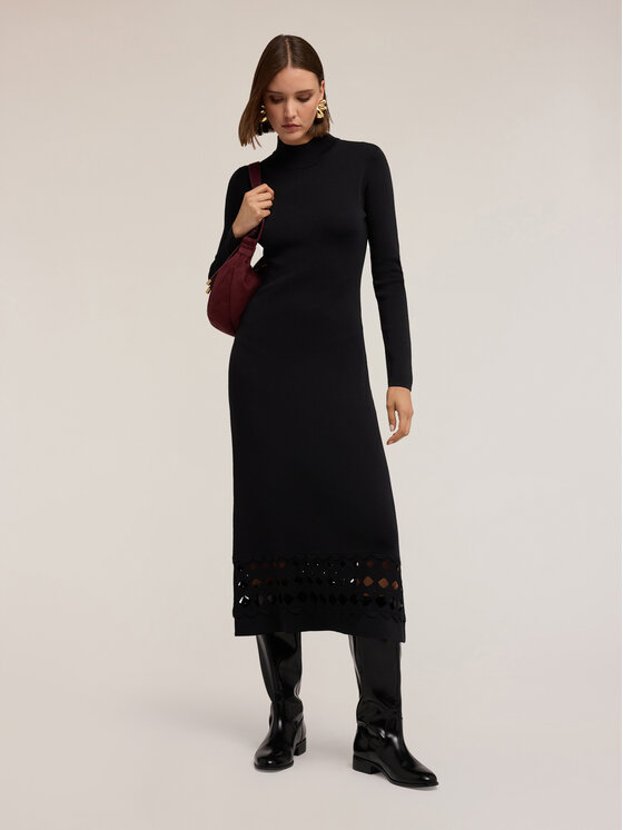 Motivi Motivi Vestito da giorno 7635W001448N033 Nero Regular Fit