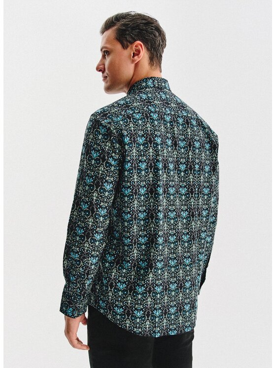 Pako Lorente Pako Lorente Koszula P25WN-1X-070 Czarny Regular Fit