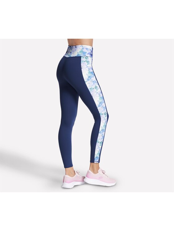 Skechers Skechers Legginsy LG51-PRTQ Granatowy Regular Fit