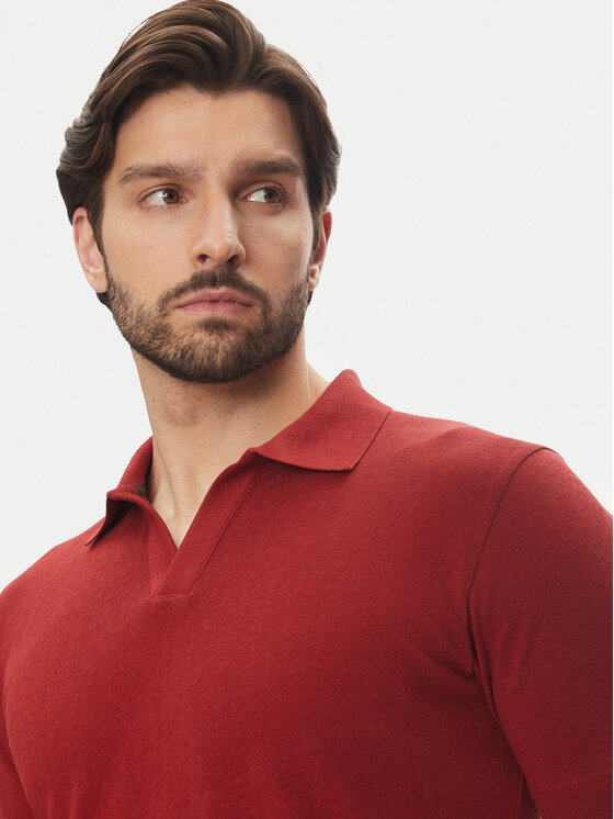 Marc O'Polo Marc O'Polo Polokošile 523 2091 53026 Červená Regular Fit