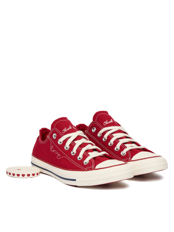 Converse Converse Trampki Chuck Taylor All Star Hearts A19057C Czerwony