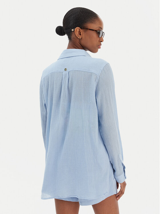 Seafolly Seafolly Krekls Breeze 55428-TO Gaiši zils Regular Fit