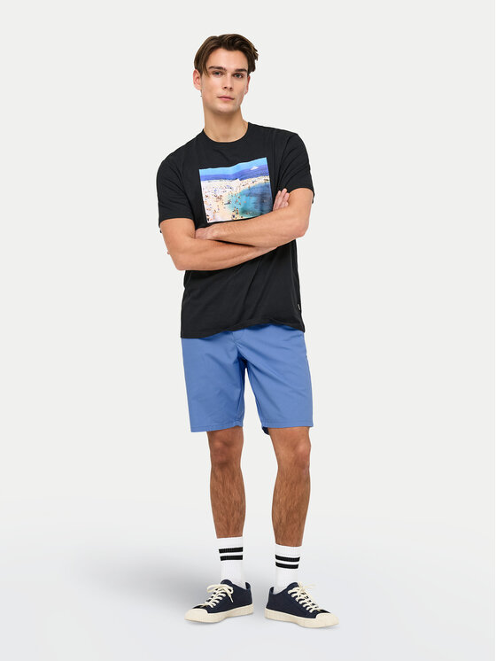 Only & Sons Only & Sons Bavlnené šortky Skal 22034682 Modrá Slim Fit
