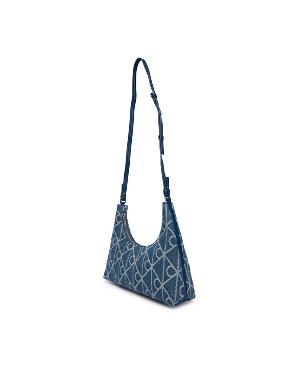 Calvin Klein Calvin Klein Táska Emblem Aop Denim Shoulder Bag LV04F3431G Kék