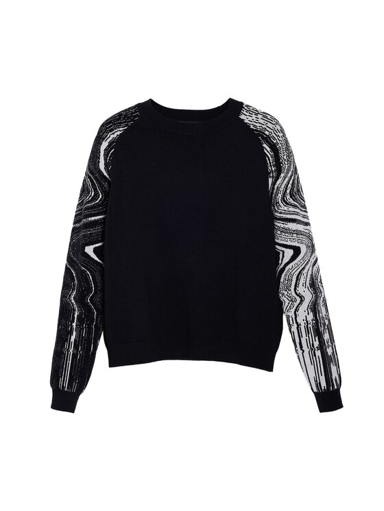 Desigual Desigual Sveter Kodiak 25WWJF28 Čierna Regular Fit