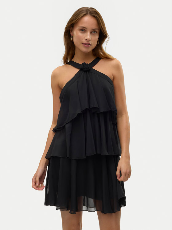 Vero Moda Abito da cocktail Felicia 10329767 Nero Regular Fit, taglia : XL