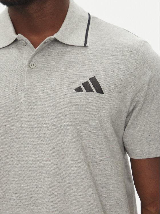 adidas adidas Polo Essentials Small Logo JE9022 Szary Regular Fit