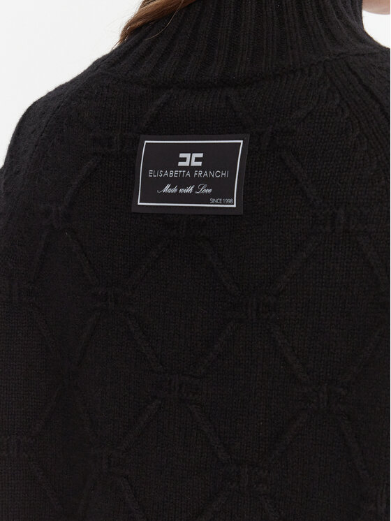Elisabetta Franchi Elisabetta Franchi Поло MK-55T-57E2-V420 Черен Regular Fit