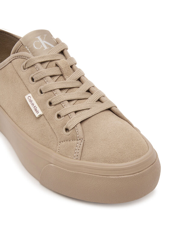 Calvin Klein Calvin Klein Tossud Vulc Flatf Lace Up Sue/Wl Ck YW0YW02000 Beež