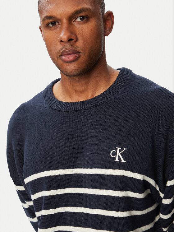 Calvin Klein Jeans Calvin Klein Jeans Пуловер LV04RG305G Тъмносин Relaxed Fit