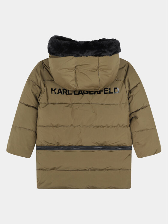 Karl Lagerfeld Kids Karl Lagerfeld Kids Μπουφάν χειμωνιάτικο Z16167 D Χακί Regular Fit