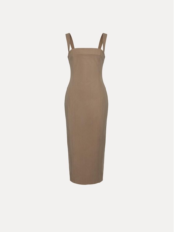 La Mania La Mania Abito da cocktail LILOU Beige Basic Fit
