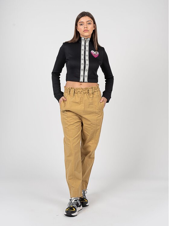 PINKO PINKO Spodnie materiałowe 1J10W1 Y849 Żółty Regular Fit
