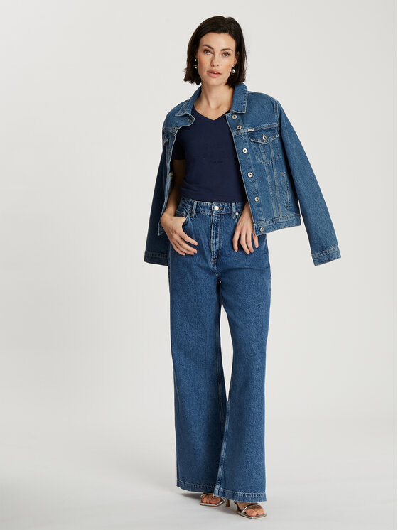 Cross Jeans Cross Jeans T-Shirt 56235-001 Granatowy