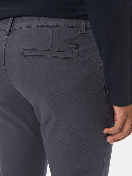 BOSS BOSS Chinosy 50566715 Granatowy Slim Fit