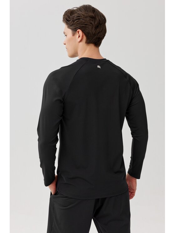 ROUGH RADICAL ROUGH RADICAL Koszulka techniczna PROOF TEE LS Czarny Reglan Fit