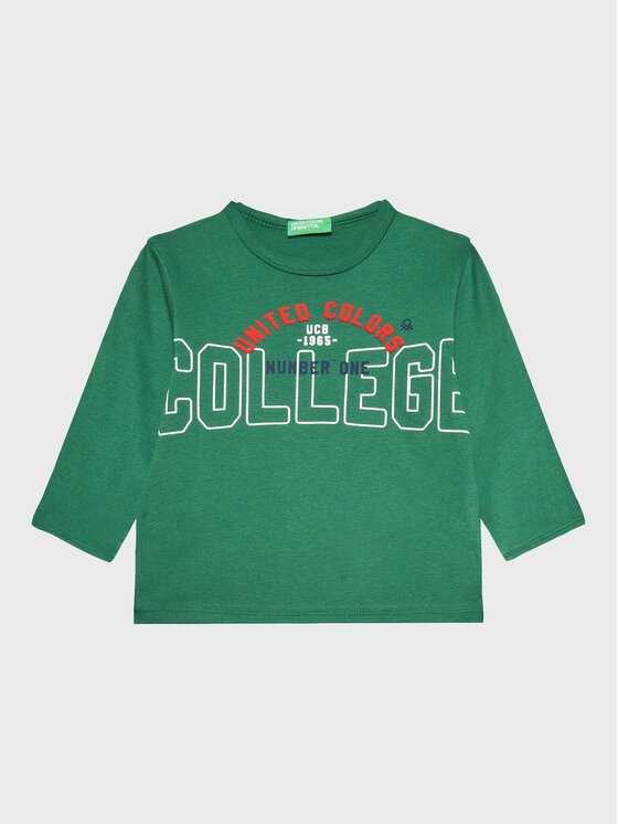 United Colors Of Benetton United Colors Of Benetton Majica 3VR5G106B Zelena Regular Fit