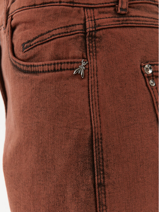 Patrizia Pepe Patrizia Pepe Jeans hlače 8P0518/D047-R805 Bordo rdeča Relaxed Fit