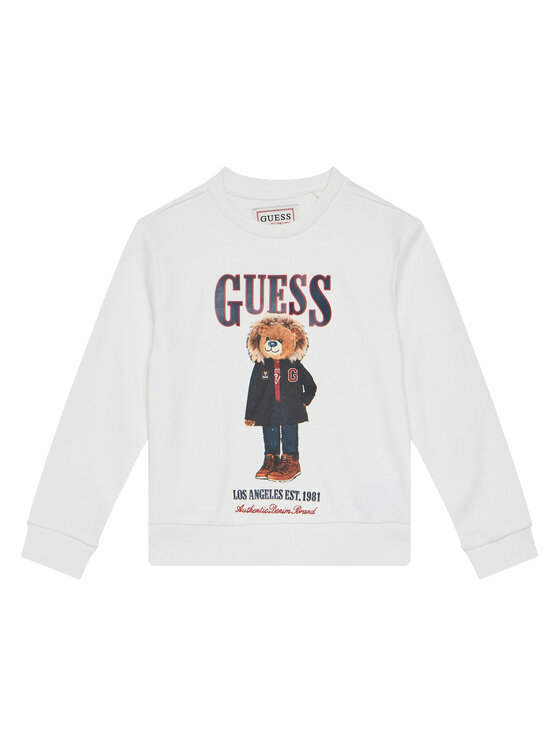 Guess Guess Bluză N5BQ07 KAD74 Alb Regular Fit