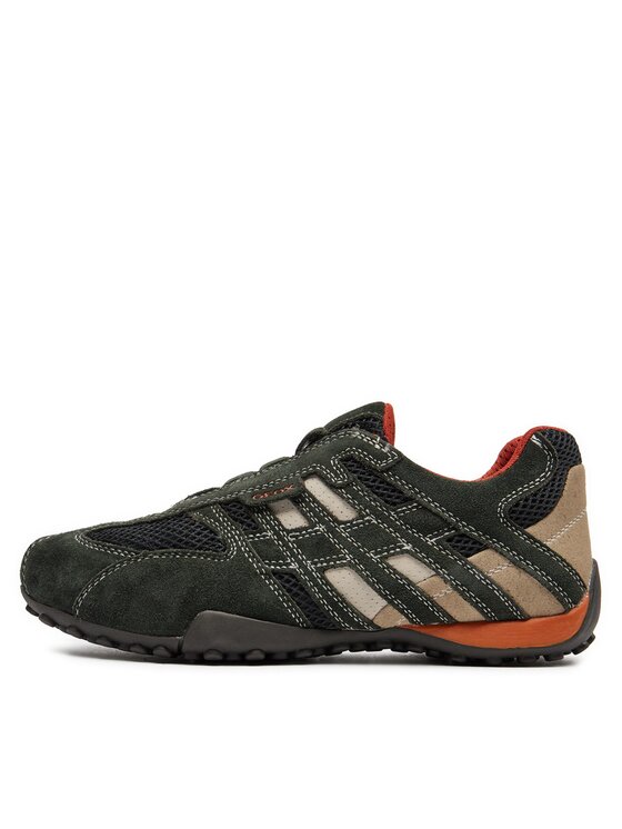 Geox Geox Półbuty U Snake L U4207L 02214 C1300 Zielony