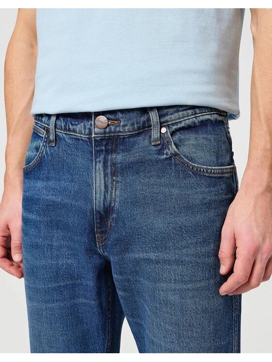 Wrangler Wrangler Jeansy River Niebieski Tapered Fit