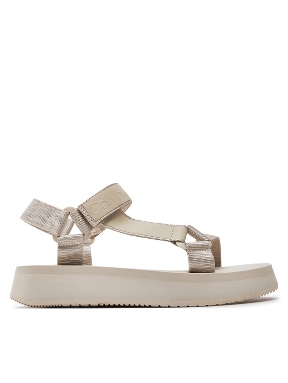 Calvin Klein Jeans Sandales Sandal Velcro Webbing Dc YW0YW01353 Bēšs