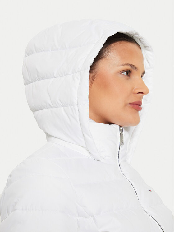 Tommy Jeans Tommy Jeans Geacă de iarnă Basic DW0DW18311 Alb Slim Fit