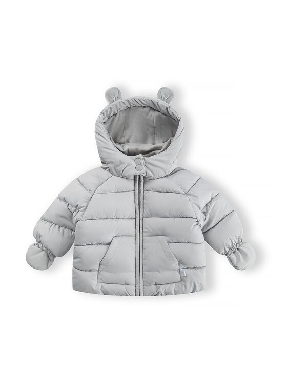 minoti minoti Kurtka zimowa 31BABYCOAT2 Szary jasny Regular Fit