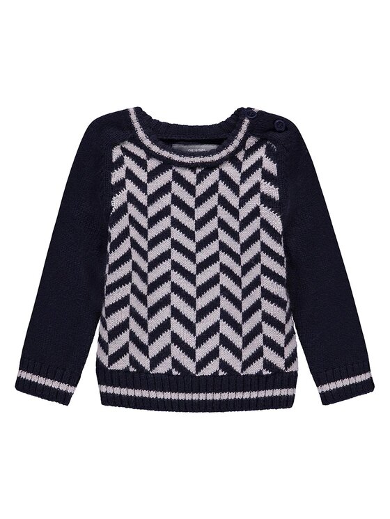 Kanz Kanz Sweter 1842857-3000 Granatowy Basic Fit