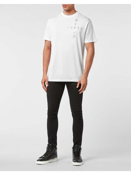 PHILIPP PLEIN PHILIPP PLEIN T-shirt 593 Bianco Regular Fit