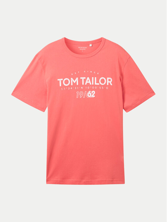 Tom Tailor Tom Tailor Tricou 1041871 Roșu Regular Fit