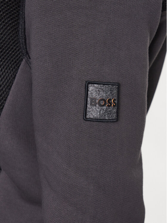 BOSS Boss Majica dugih rukava 50493983 Siva Relaxed Fit