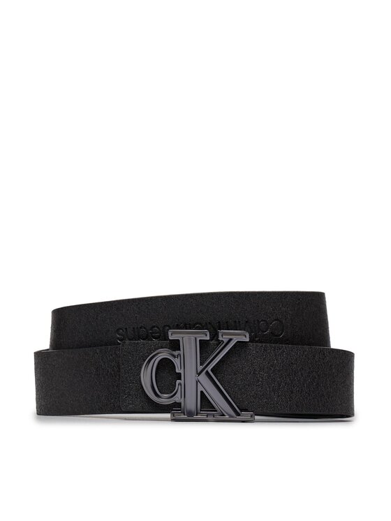 Calvin Klein Jeans Calvin Klein Jeans Moški pas Gift Prong Harness Lthr Belt35Mm K50K511516 Črna