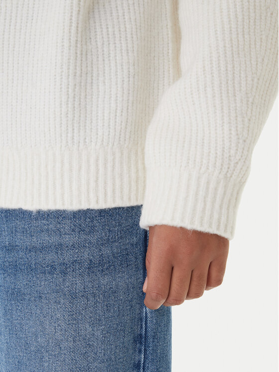 Tommy Jeans Tommy Jeans Гольф Badge DW0DW22109 Écru Relaxed Fit