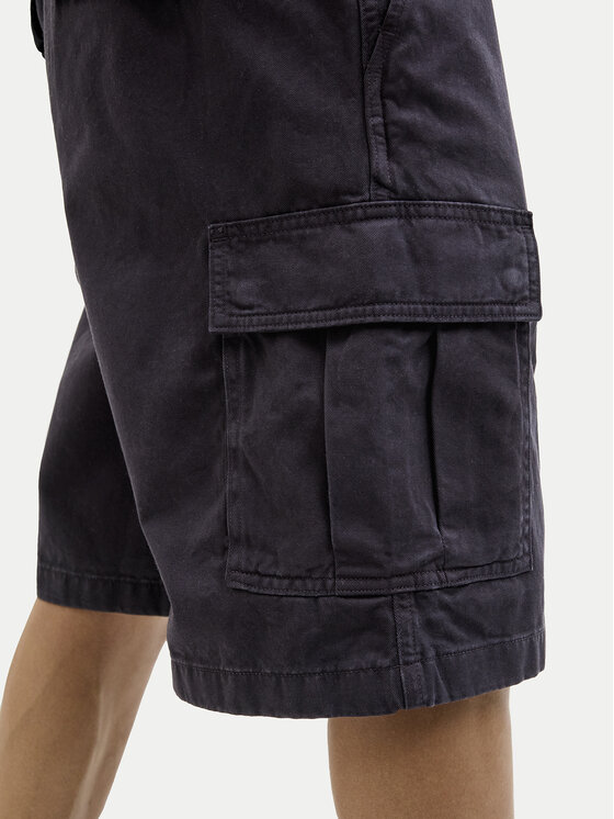 Jack&Jones Jack&Jones Medžiaginiai šortai Karl 12269374 Juoda Loose Fit