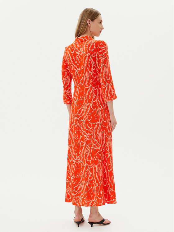 YAS YAS Košilové šaty Savanna 26022663 Oranžová Loose Fit