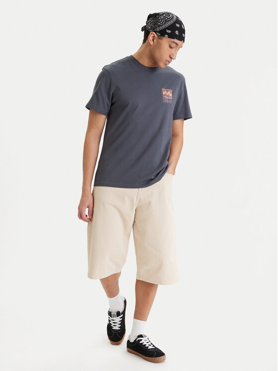 Billabong Billabong T-Shirt Stamp EBYZT00293 Granatowy Regular Fit
