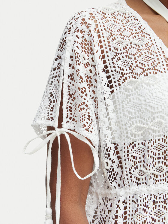 Iconique Iconique Vestito da spiaggia Temptation IC26-119 Bianco Regular Fit