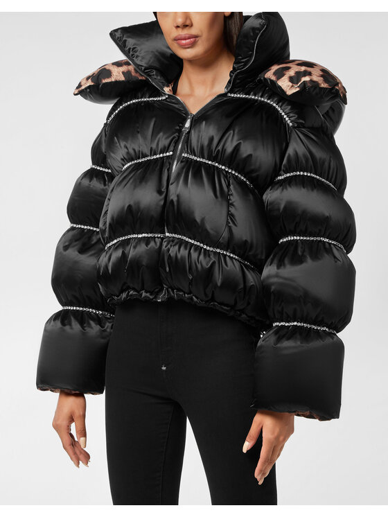 PHILIPP PLEIN PHILIPP PLEIN Giubbotto piumino 605 Nero Regular Fit