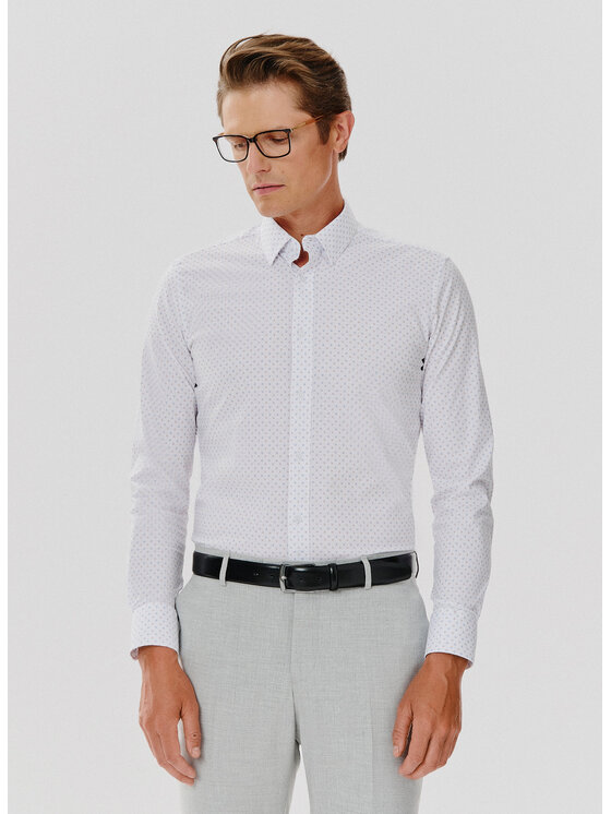 Pako Lorente Pako Lorente Koszula P24WN-1X-007 Biały Slim Fit
