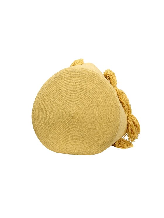 Lorena Canals Lorena Canals Przechowywanie Kosz Basket Tassels Yellow Żółty