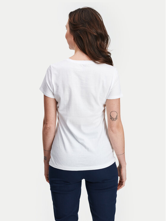 Gap Gap T-krekls 268820-06 Balts Regular Fit