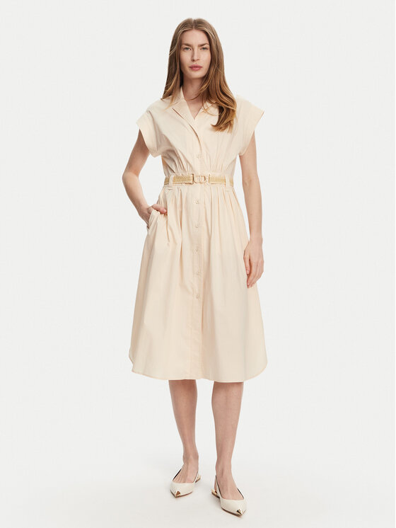 TWINSET TWINSET Рокля тип риза 251TT2102 Розов Loose Fit