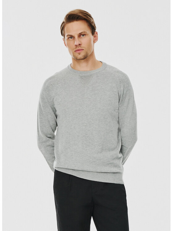 Pako Lorente Pako Lorente Sweter P24WF-2X-028 Szary Classic Fit