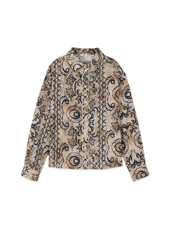 Oltre Oltre Camicia 5020R003231N0R2 Crema Baggy Fit